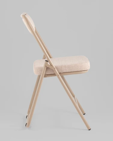 Стул складной Джонни рогожка бежевая каркас бежевый Stool Group арт.УТ000039510