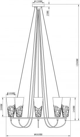 Подвесная люстра Moderli Valeria V2810-8P