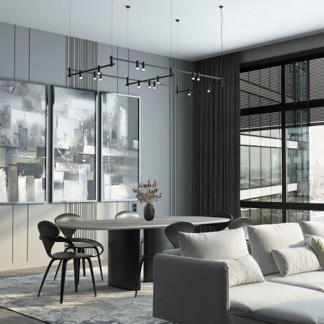 Шинопровод накладной Elektrostandard Esthetic Magnetic 85137/00 (черный) (2 м) (24V)