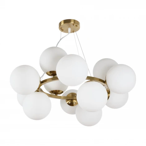 Подвесная люстра MyFar Aerton MR2943-12P (220V, на тросе, шарики)