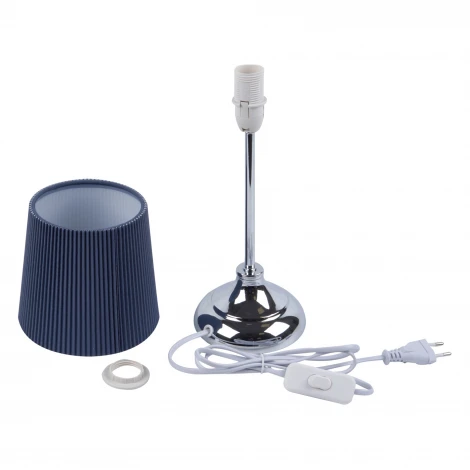 Настольная лампа Uniel UML-B309 E14 CHROME/DARK BLUE