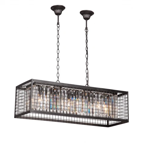 Подвесной светильник Vitaluce V5185-1/6 (220V, хрусталь, на цепи)