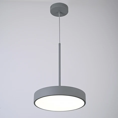 Подвесной светильник Wi-Fi Turna One D30 Gray By By ImperiumLoft Turna-One01 (LED, 220V, голосовое управление, умный дом - Алиса, на проводе, круглые)