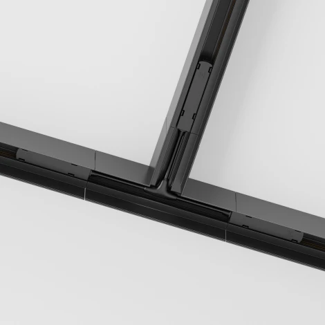 Коннектор Т-образный Gravity накладной черный (магнитный) Maytoni Technical TRA010CT-41B