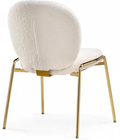 Стул на металлокаркасе Kalipso 1 (Kalipso 1 white / gold) Woodville арт.15782
