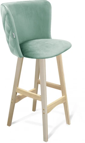 Стул барный SHT-ST36-3/S65 нежная мята/прозрачный лак Sheffilton 6895453403