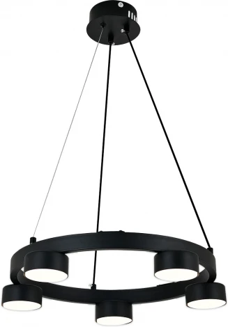 Подвесной светильник Escada Segment 1180/5S 5x12Вт GX53, металл, черный (220V, на тросе)