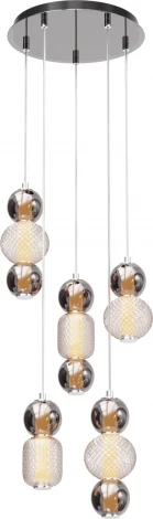 Подвесной светильник Maytoni Drop MOD273PL-L80CH3K (LED, 220V, на проводе, шарики, круглые)