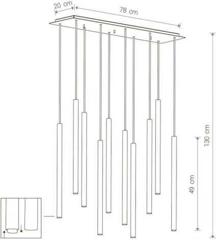 Подвесная люстра Nowodvorski Laser 8923 (220V)