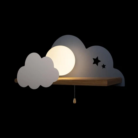 Настенный светильник Loft It Axel 10134 Blue (для детской, 220V, выключатель, шар)