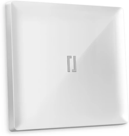 Лицевая панель Ambrella Volt ALFA (Белый глянец) для 1-клавишных выключателей с подсветкой QUANT AP1020