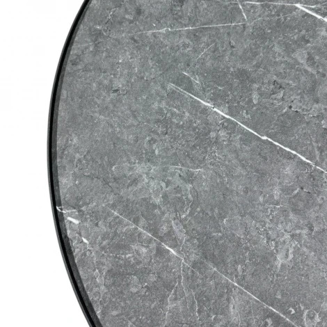 Стол журнальный МеталлАрт М011 БОЛЬШОЙ черный мрамор/черный Mebelik 009513