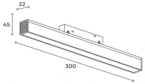 Трековый светильник магнитный, светодиодный 10W 48V Hesby Lighting ElDeko HSBL_0151