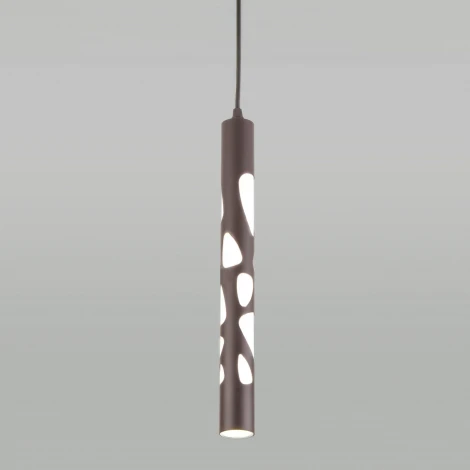 Подвесной светильник Elektrostandard DLR037 12W 4200K кофейный (LED, 220V, на проводе, круглые)