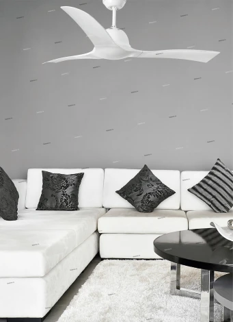 Вентилятор потолочный с пультом управления Faro Lakki, 3 лопасти, белый