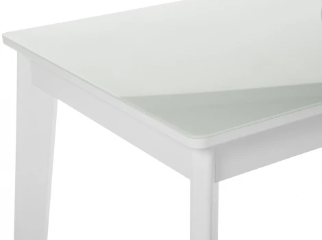 Стол стеклянный Арья 120 белый / шагрень белая 483880 Woodville