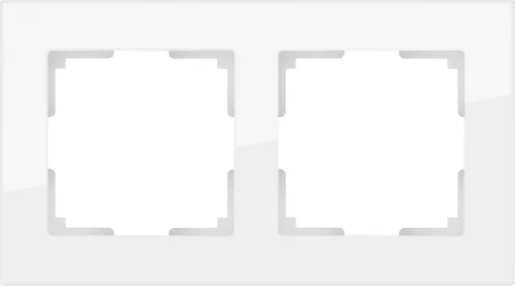 Рамка на 2 поста Favorit (белый,стекло) Werkel W0021101 (a051193)