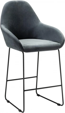 Кресло полубар Kent Diag grey/Линк R-Home арт.410119145h_Diaggrey_черн_ПБ