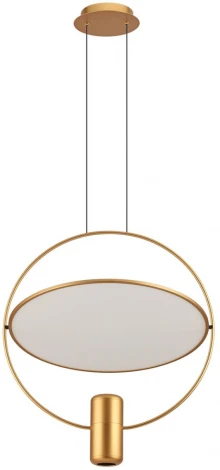 Подвесной светильник Odeon Light Orbit 7028/2L золото/белый матовый/ металл/акрил золото поворотный на 150 LED GU10 2*7W ORBITE (220V, на проводе)