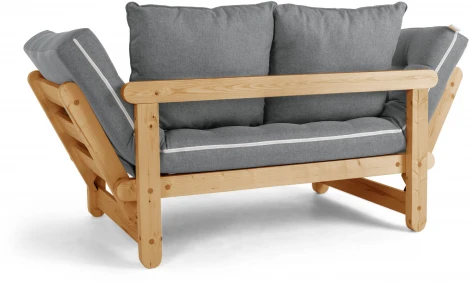 Кушетка Arsko Сламбер BOX сосна серая рогожка