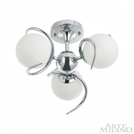 Потолочная люстра на штанге Arte Milano 271007/3C Ni (220V, шарики)