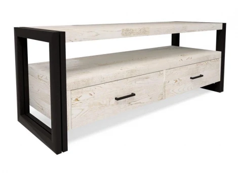 Тумба под TV Нео Лофт TVS-1 Дуб беленый шпон