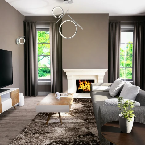 Потолочная люстра Mantra OLIMPIA 6593 (LED, 220V, кольцо)