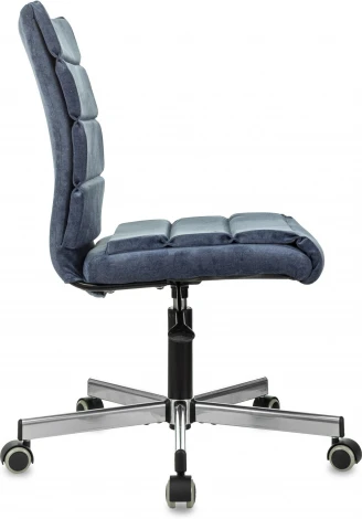 Кресло Бюрократ CH-320M синий Light-27 крестов. металл пластик черный