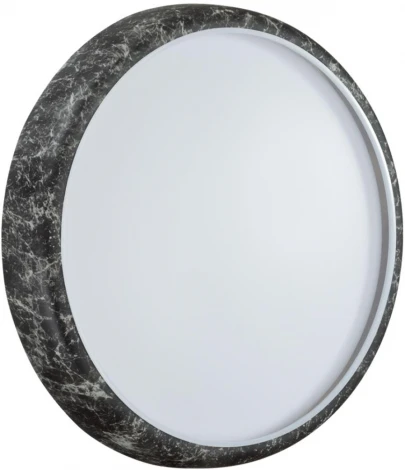 Настенно-потолочный светильник Sonex Mramo Black 7639/DL COLOR SN пластик/черн. мрамор LED 48Вт 4000K D410 IP43 (220V, круглые)