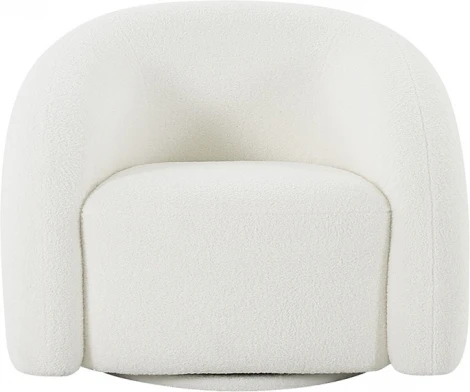 Кресло поворотное, иск.мех белый 94*83*70см Garda Decor арт.DY-KRES-117 BEL