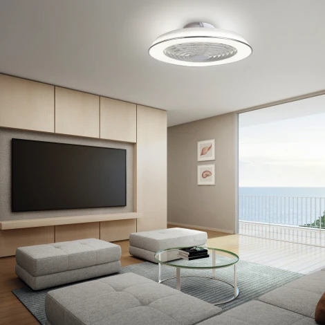 Потолочная люстра светодиодная с вентилятором Mantra Samoa 7842