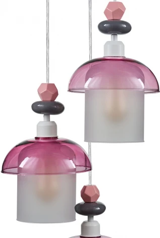 Подвесной светильник 33 ИДЕИ PND170.03.01.001WH-M36PK (220V, на проводе, круглые)