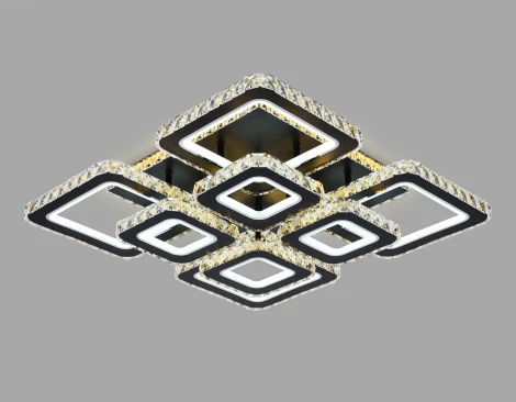 Потолочная люстра с пультом, на штанге, светодиодная Ambrella ACRYLICA FA1738