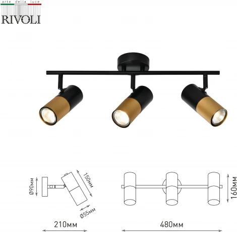 Спот на штанге Rivoli Belladonna 7073-703 (220V)
