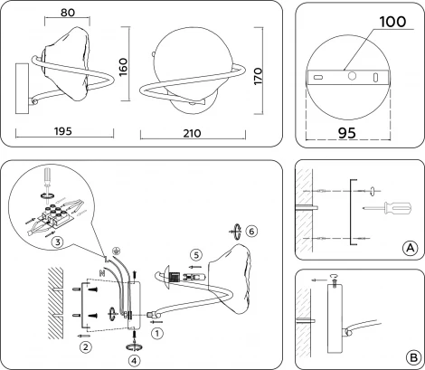 Бра Ambrella HIGH LIGHT LH15005 (220V)