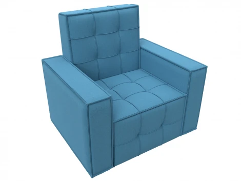 Кресло Лига-067 (ДВП,Дерево/Пластик/Рогожка/Голубой) Лига Диванов 132288