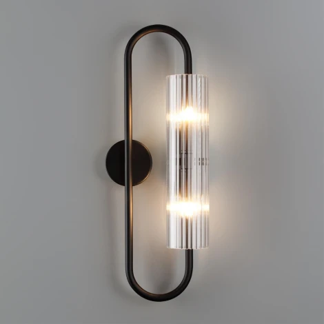 Бра Lumion Toronto 6561/2W черный/прозрачный/металл/стекло G9 2*20W 220V