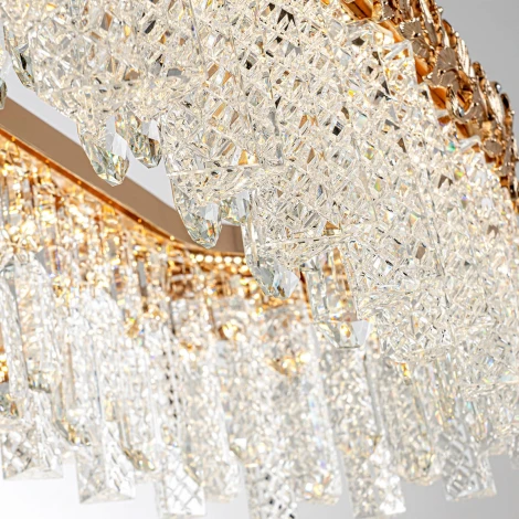 Подвесная люстра светодиодная хрустальная Modelux ML.8250.1100 GD