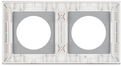 Рамка стеклянная FRM-GLARE-GC-2-WH (Arlight) 043835