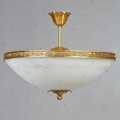 Люстра потолочная Ambiente by Brizzi Merida, 8 ламп, бронза с белым