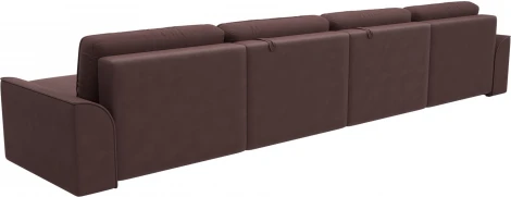 Диван п-образный Лига-048 НПБ лонг Лига Диванов (Замша) арт.128360