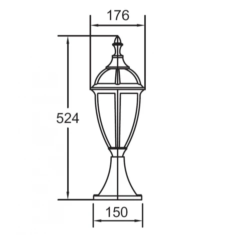 Наземный фонарь Oasis Light California S 84204