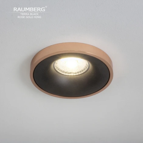 Встраиваемый светильник Raumberg TerraBk\RGd Black\Rose Gold