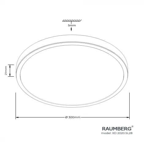 Потолочный светильник светодиодный Raumberg XD2020.SL28 White