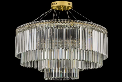 Подвесная люстра Arti Lampadari Ovindoli Ovindoli L 1.5.80+40.101 G (LED, 220V, на тросе, круглые)