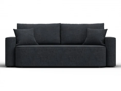 Диван прямой Лига-118 НПБ (ДСП,ЛДСП,Брус,Фанера,Велюр/Темно-серый) Лига Диванов 137083