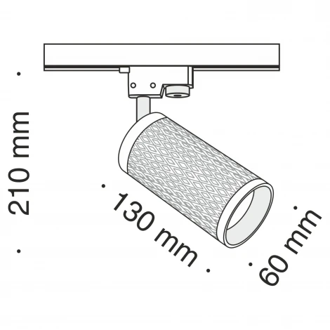 Трековый светильник Focus Design Unity GU10 50Вт (однофазный) Maytoni Technical TR011-1-GU10-B (220V, круглые)