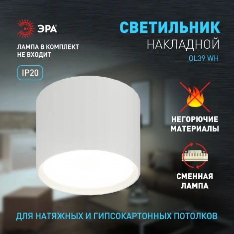Точечный светильник ЭРА OL39 WH