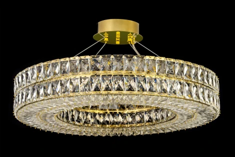 Подвесная люстра Arti Lampadari Sora E 1.5.80.100 G (220V, хрусталь, на тросе, круглые)