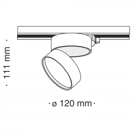 Трековый светильник Onda Unity 4000K 18Вт 120° LED (однофазный) Maytoni Technical TR007-1-18W3K-B4K